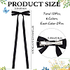 Big Bowknot Polyester Alligator Hair Clips AJEW-CP0008-39C-2