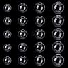 Round Mechanized Blown Glass Globe Ball Bottles BLOW-PH0001-10-1