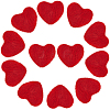 12Pcs Heart Wool Needle Felting Decoration DIY-SC0030-14B-1