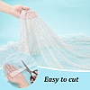 Stretchable Elastic Polyester & Rhinestone Fabric AJEW-WH0580-51-3