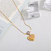 201 Stainless Steel Crystal Rhinestone Pendant Necklaces for Women WG0C703-03-1