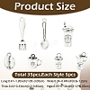 35Pcs 7 Styles Tibetan Style Zinc Alloy Charms FIND-YW0011-92-3