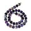 Natural Banded Agate Beads Strand G-I376-A43-01-2