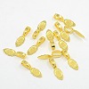 Tibetan Style Alloy Glue-on Flat Pad Bails LS-K0P9R011-2