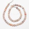 Electroplated Natural Agate Bead Strands G-K168-6mm-L1-04-2