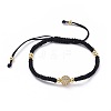 Adjustable Nylon Thread Braided Bead Bracelets BJEW-JB04666-2