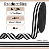 Polyester Stripe Ribbons SRIB-WH0011-326E-2