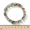 Natural Lodolite Quartz Bead Stretch Bracelets for Women Men BJEW-C097-01-5