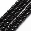 Natural Black Onyx Beads Strands G-P161-23-6x3mm-1