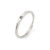 Rhodium Plated 925 Sterling Silver Adjustable Rings RJEW-S397-01P-11-4