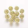 Polymer Clay Rhinestone Beads RB-K050-10mm-C11-1