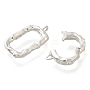 925 Sterling Silver Fold Over Clasps STER-U006-11P-2