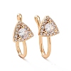 Clear Cubic Zirconia Triangle Cuff Earrings ZIRC-I064-17G-1