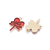 Valentine's Day Theme Alloy Enamel Pendants ENAM-T020-50A-01-2