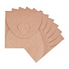 Vintage Square Heart Buckle CD Envelopes DIY-WH0092-01-4