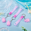 3Pcs PVC Tortoise Pendant Keychains KEYC-TADJ0001-02E-4