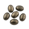 Oval Natural Pyrite Cabochons G-I125-10-18x13mm-01-1