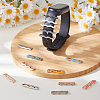 15Pcs 3 Colors Alloy Wave Watch Band Charms for Watch Loops Accesssories FIND-FH0017-65-4