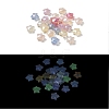 Star UV Plating Luminous Rainbow Iridescent Acrylic Beads LACR-R001-11A-1