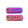 Rainbow Color Alloy Charms PALLOY-S180-235-NR-2