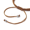 Natural Cowrie Shell Braided Bead Bracelets for Women BJEW-JB11765-04-4
