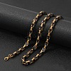 Titanium Steel Byzantine Chain Necklace for Men's FS-WG56795-209-1