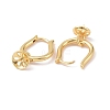 Brass Hoop Earring Findings KK-G420-15G-2