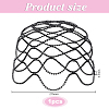 1Pc Rhinestone Mesh Headpiece Cap AJEW-HY0002-55B-2