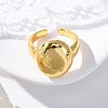 Brass Open Cuff Rings for Women LS-RJEW-G341-04G-03-2