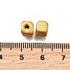 Spray Painted Wooden Beads WOOD-P021-01A-02-3