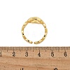 Brass Open Cuff Rings for Women RJEW-K289-01G-K-5