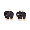 Alloy Enamel Charms PALLOY-T092-31G-01-1