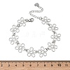 Hollow Hammered 304 Stainless Steel Link Chain Bracelets for Women BJEW-F539-01A-P-4