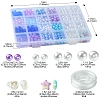 DIY Round Acrylic & ABS Plastic Imitation Pearl Beads Bracelets Jewelry Making Kits DIY-FS0007-42-4