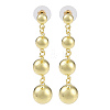 Brass Stud Earrings for Women EJEW-S225-02G-1