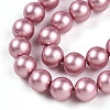 Baking Painted Pearlized Glass Pearl Bead Strands HY-N002-6mm-C01-4