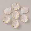 Translucent Frosted Resin Pendants RESI-WH0026-47A-02-2
