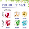 5Pcs 5 Colors Resin Cube Fridge Magnet Home Decoration Accessoriesa FIND-TA0005-87-3