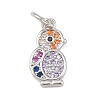 Brass Micro Pave Cubic Zirconia Pendants KK-G544-43P-1