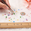 240pcs 24 Styles Glass Rhinestone Cabochons GLAA-TA0001-11-15