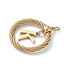 304 Stainless Steel Pendants STAS-D154-01K-G-2