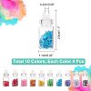  40Pcs 10 Colors Glass Wishing Bottle Pendant Decorations AJEW-NB0003-05-5