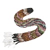 Gradient Color Natural Multicolor Tourmaline Beads Strands G-Z152-D01-01-3