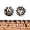 Brass Micro Pave Clear Cubic Zirconia Bead Caps KK-Z126-07P-3