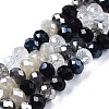 Electroplate Glass Beads Strands EGLA-SZ0001-32I-2