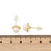 Brass Imitation Pearl Stud Earrings KK-D301-05G-3