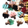 Cinco de Mayo Resin & Walnut Wood Connector Charms RESI-N053-37-1