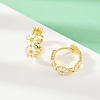 Brass Enamel Hoop Earrings X-EJEW-S277-01G-2