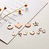 304 Stainless Steel Stamping Blank Tag Charms Sets STAS-TA0004-12RG-4