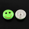 Mixed Color Facial Expression Pattern Zinc Alloy Jewelry Snap Buttons X-GLAA-R031-M1-2